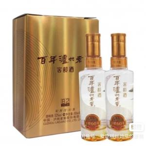 瀘州老窖窖齡酒窖齡60年100ml52度  每盒兩瓶共200