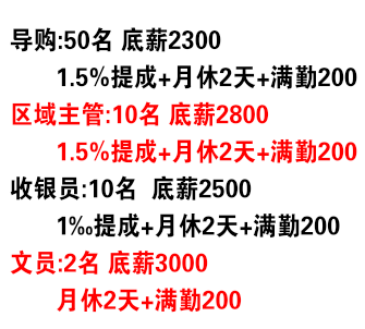 家百惠服裝超市招聘